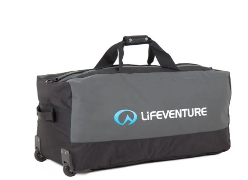 Lifeventure Expedition Wheeled Duffle Bag 120L in Black/Charcoal